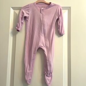 Kyte baby lavender zippered footie 0-3 months
